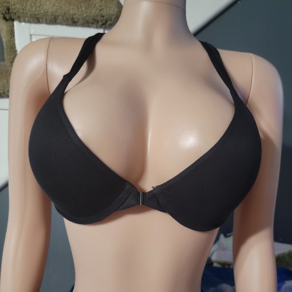 Fruit of the Loom Black Front-Closure Bra - Picture 1 of 3